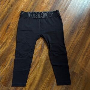 GYMSHARK Women's Fit Cropped Black Legging GLLG022 Size Small